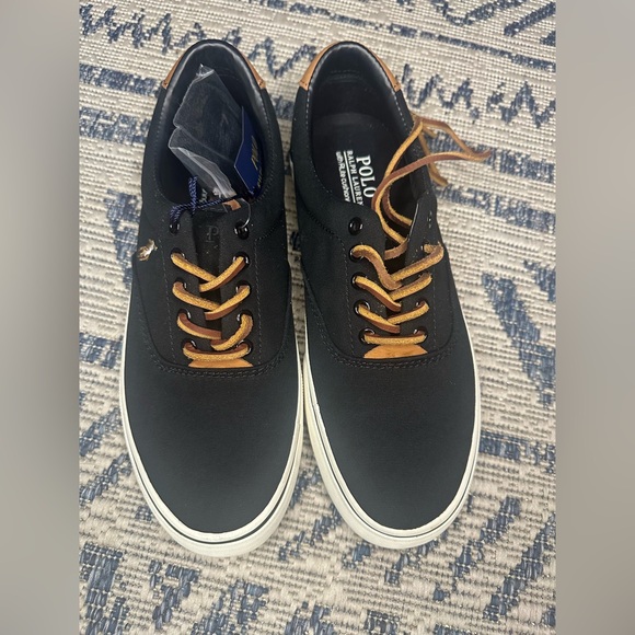Polo by Ralph Lauren Thorton Black Men's Shoes - Picture 1 of 6